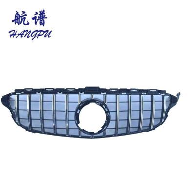 China ABS Body Parts Front Radiator GT Style Grill Tuning GTR Grill For Mercedes W205 C Class C63 AMG for sale