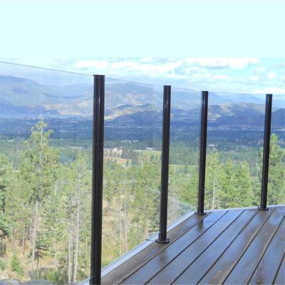 China Upright Top Grade Glass Balcony Fencing Frameless U Channel Glass Balustrade for sale