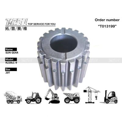 China 39Q6-12240 Swing R220-9 Excavadora Sun Gear 2 estágio Alta precisão Fácil instalação à venda