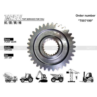 Chine 3063842 HPV102 Pompes hydrauliques pour excavatrice Pièces d'engrenage pour système de transmission de l'excavatrice En noir à vendre