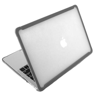 China Factory Wholesale Price Hybrid Shockproof Armor Case Custom Hard Shell Plastic Cover Air Hybrid 15 Inch Laptop Case For Macbook for sale