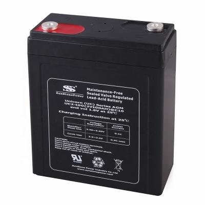 China Power tools tools solar battery 2V100AH VRLA AGM battery 10 years long life deep cycle rechargeable maintenance free solar battery UC2-100 for sale