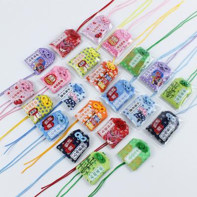 China Japan Omamori Pray Fortune Beauty Amulet Health Wealth Bag Keeper Safe Transparent Talisman Pendant Keychain Couples Gift for sale