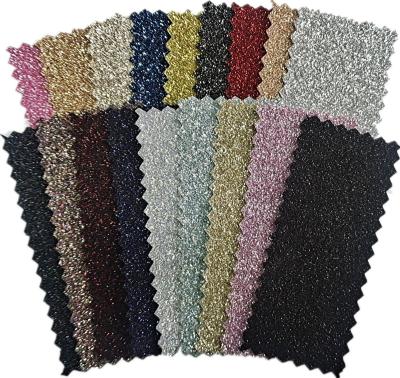 China Antistatic Glitter Accessories Fabric For Shoes Bag Soft Elastic Glitter Fabric for sale