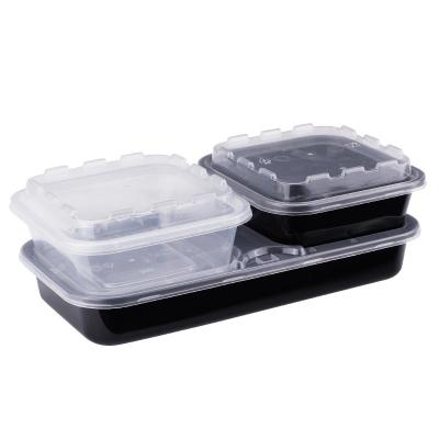 China Contenedores cuadrados de PP transparentes desechables para ensaladas y calefacción por microondas en venta