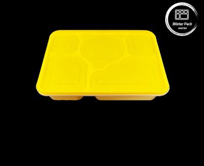 China American Style 5-Compartment Disposable Lunch Box Durable & Leak-Proof Design for sale
