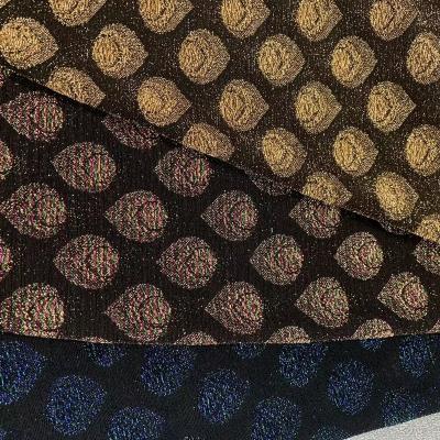 China Stretch for middle east for women's hot sale poly/nylon knit metallic jacquard fabric with spandex fashion textile fabric for sale