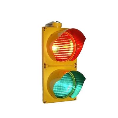 China Ed flashing amber traffic warning light 2 aspect PC housing IP 65 waterproof road safety led power semaforo para anden traffic signal light for sale