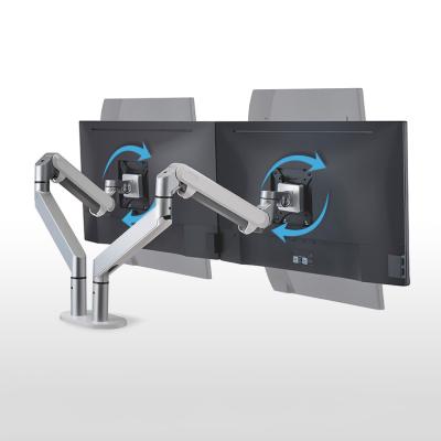 China â ¤ Highly Recommended 87mm 17-27 Inch PC Monitor Arm Desktop Mount VESA Compatible Screens for sale