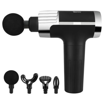 China Amazon Hot Sale Home Body Relax Electric Vibration Mini Fascia Gun Speed LCD Sports Handheld Deep Muscle Tissue Massage Gun for sale