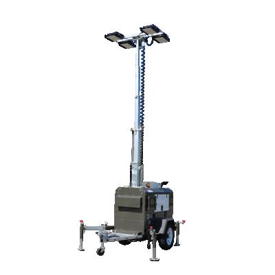 China retractable 5 section portable emergency led mobile diesel light tower for sale