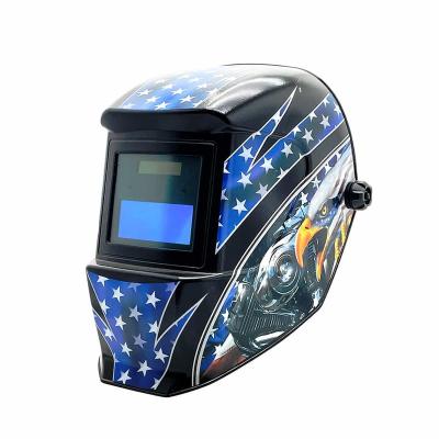 China 1/6 Factory Direct Sale Welding Helmet PVC Lens PP Material Welding Cap Head Mounted Auto Darkening Welding Helmet 23cm*23cm*32cm for sale