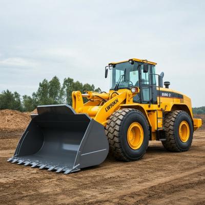 China LW900KN Wheel Loader With Rock Bucket 5.5m3 Cummins Engine Euro 2 for sale