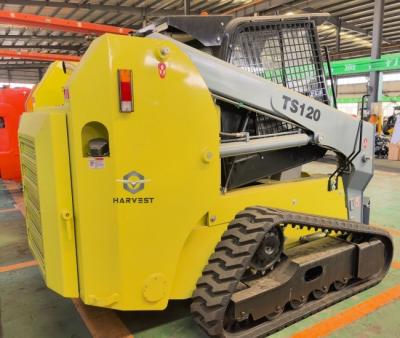 中国 1500kg 0.6m3 スキッドステアローダー TS120 カミンズエンジン 工場価格で熱売り 販売のため