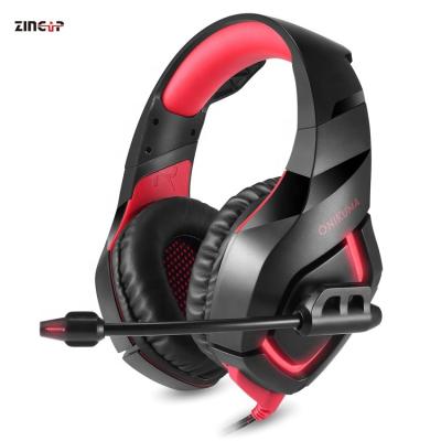 China ONIKUMA K1-B Stereo Sound Gaming Earphones With LED Light Over Ear Wired Headset For PC Game for sale