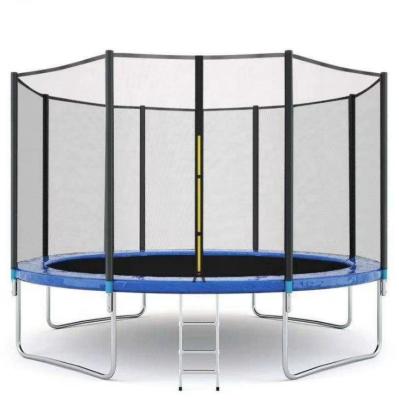 China Durable Outdoor Commercial Jumping Game PVC Trampoline Large Adults With Protective Net for sale