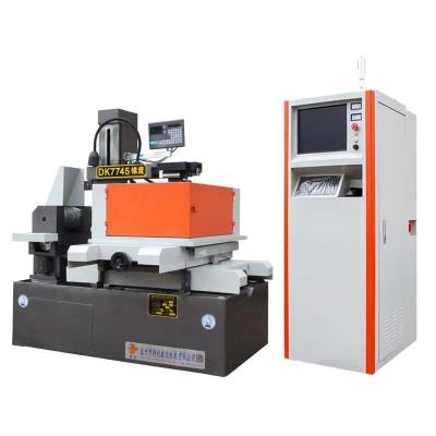 China Building Material Shops Hot Selling High Speed EDM Electric Discharge DK7745F Wire EDM Wire Cutting Machine for sale