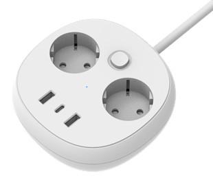 China PD 32W And 45W Smart Power Strip With Multiple USB Ports , AC Socket 250V16A 4000W for sale