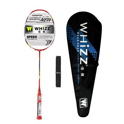 China Eastic & Durable Y5Y6 PUFF One Piece 4U Carbon Fiber Professional Players Racket Badminton Set for sale