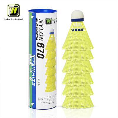China Durable than traditional badminton animal feature wholesale shuttlecock nylon whistle 670 outdoor games and sports badminton nylon shuttlecock for sale