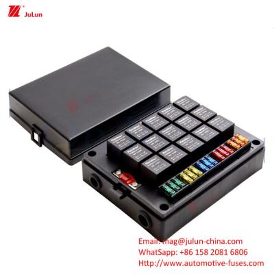 China 10-Way Car Fuse Box Single Row BX2103 50A Copper Car Spare Parts Fuse Holder EU UL Certification for sale