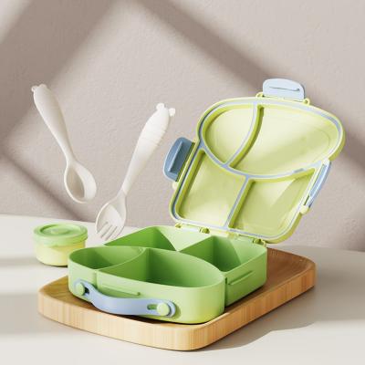 China Leak-Proof and Airtight 23*20.5*5*5.5cm Plastic Bento Lunch Box for Customer Requirements for sale