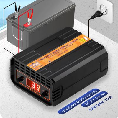 China Automatic Lead Acid/AGM/Gel Fast Charging Lead Acid Battery Sunchonglic Smart Battery Charger 6V 12V Lead Acid Battery Charger for sale