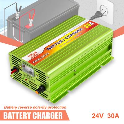 China Sunchonglic 24V 30A 30amp AGM Three Phase Smart GEL Battery Car Lead Acid/AGM/Gel Battery Charger for sale
