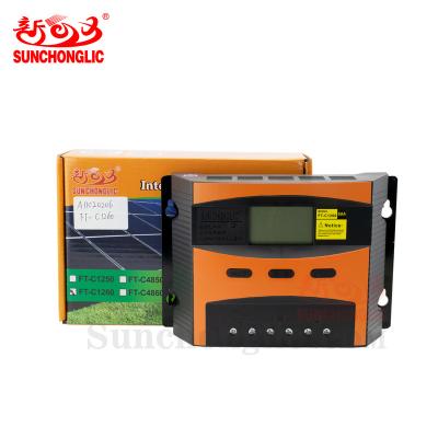 China Sunchonglic 12V 24V 60A solar charger controller solar pwm charging controller charger controller for sale