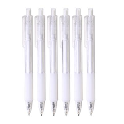 China office & School Transparent Pen Press Pen Large Capacity Student Writing Signature Neutral Black Pen for sale