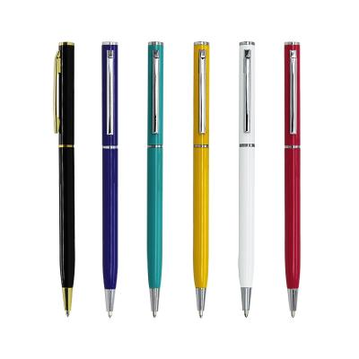 China office & School Pen Manufacturers metal pen custom logo color promotion advertising ballpoint pen for sale