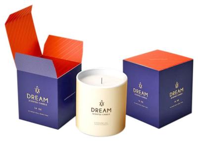 Chine Logo Candle Shipping Packaging Boxes fait sur commande a plié l'emballage de papier à vendre