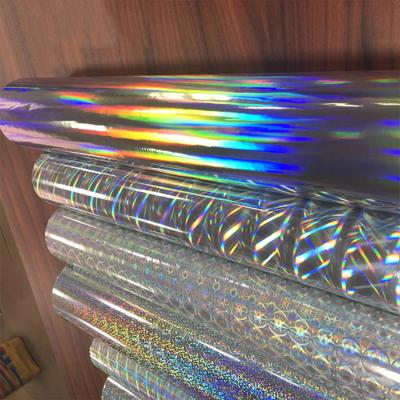 Cina Pellicola olografica trasparente arcobaleno senza cuciture in vendita