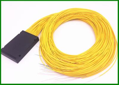 China 1*64 fiber optic plc splitter 2mm cable in 120*80*18mm box for FTTX project for sale