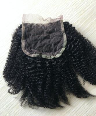 China Factory Wholesale Fast Lead Time 4x4 Kinky Curly Closure Human Hair Closure Wig for sale