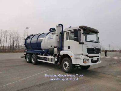 China 16cbm Shacman Fecal Suction Vehicle Sewage Tanker Truck Sewage Suction Truck for sale
