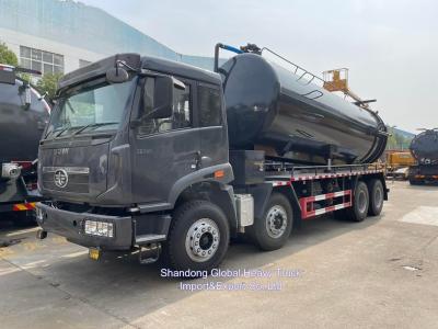 China FAW 6X4 High Pressure Pump 20000L 20ton Sewer Cleaning Suction Truck for sale