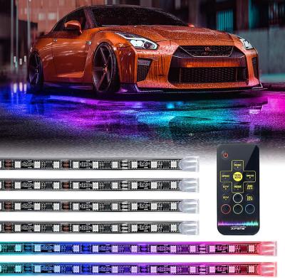 China Customized RGB Car LED Strip Light Under Car Exterior Led Underglow Neon Lamp Working Ambient Strip For Car for sale