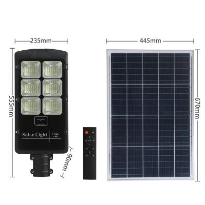 China ROAD 500W High Brightness LED Solar Street Light IP65 waterproof outdoor remote control high lumen for sale