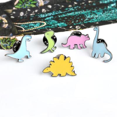 China Dinosaur of Europe! Soft Enamel Pin Badge Brooch of T Rex Diplodocus Stegosaurus Triceratops Kawaii Lolita Fairy Kei Spank Pastel Goth for sale