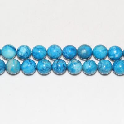 China Wholesale Mexican Natural Blue Crazy Star Lace Agate Beads 8mm for sale