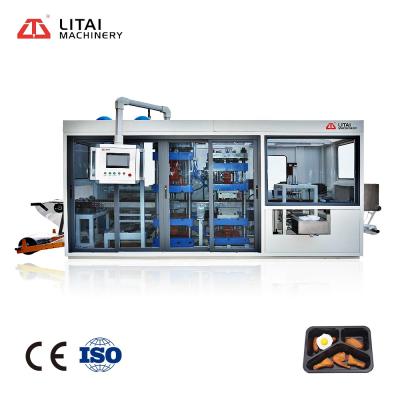 China Thermoforming container making machine for pp lid fast food box fresh fruit vegetable seafood shrimp tofu packaging plastic container for sale