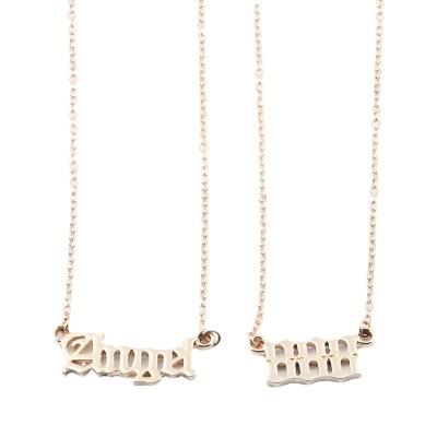 China Amazon Wish Clavicle Chain Card FASHIONABLE Angel Lucky Number Set Necklace With Card for sale