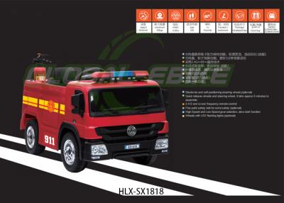 China Fire Truck 12V 7Ah Battery 2 Motors Front Lights Alarm Lamp Kids E-car With MP3 Central for sale
