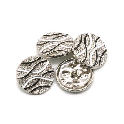 China New Design Shiny High Quality Custom Jewelry Leg Button Metal Zinc Alloy Button For Woman's Coat Jackets for sale