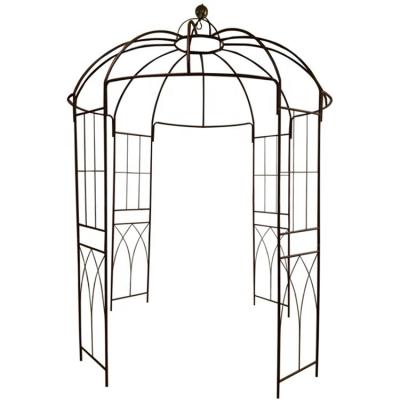 China Modern Heavy Duty Metal Birdcage Shaped Gazebo For Outdoor Garden Patio for sale