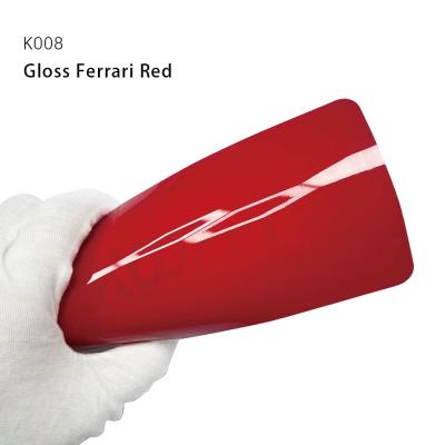 China K008 Gloss Ferrari Red Car Paint Protection Film 8.0 Mil Thickness 160 Color Assortment for sale