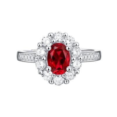 China The other popular outstanding quality 925 Sterling Silver Ruby Ring for sale