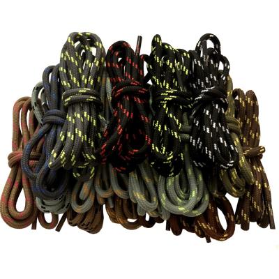 China Fashion Round Boot Lace Lace 5mm Twines Strings Polyester Polyester Spots Various Color 100 Cm for sale