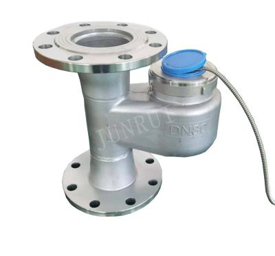 China Pipeline Junrui Water Guaranteed Quality Stainless Steel DN80mm 485 Modbus RTU Remote Photoelectric Vertical Water Meter for sale